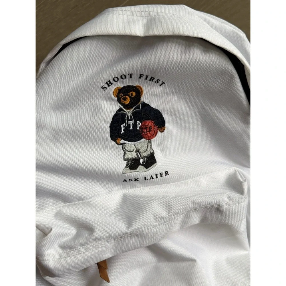 FTP Bear Backpack White F*ck The Population BRAND NEW ✅❤️ SHIPS ASAP Streetwear